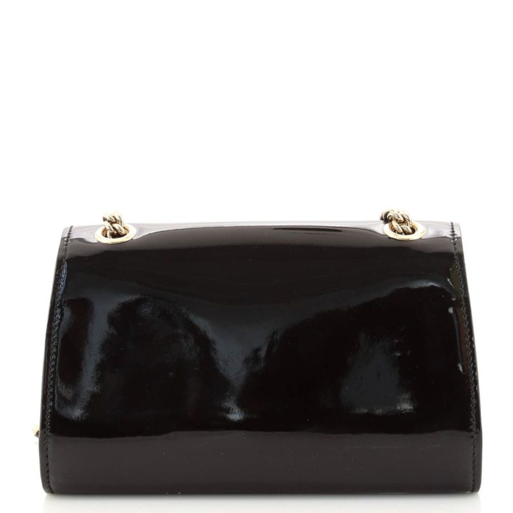 Gucci Emily Chain Flap Bag Patent Small Black - Picture 4 of 9